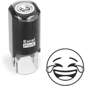 imageExcelMark Round Teacher Emoji Stamp  Smirking ShadesLAUGHING TEARS