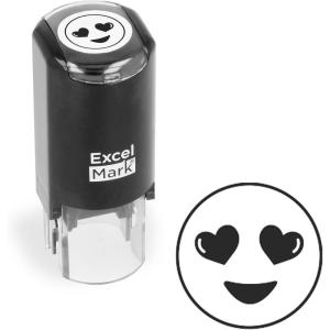 imageExcelMark Round Teacher Emoji Stamp  Smirking ShadesSMILING HEART EYES