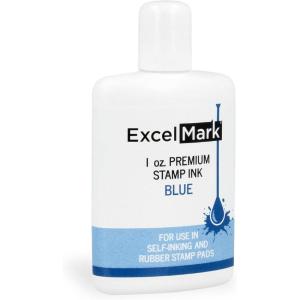 imageExcelMark Self Inking Stamp Refill Ink  2 oz  Black InkBlue