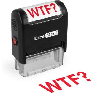 imageExcelMark SelfInking Novelty Message Stamp  NOT My Job  Red InkWTF