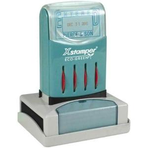 imageN82 Xstamper Versadater  2 Color Blue Text with Red Date