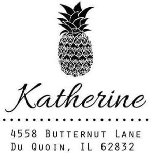 imageReMarks Address Stamp SophisticatedPineapple