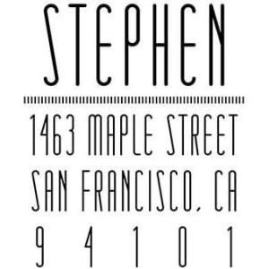 imageReMarks Address Stamp SophisticatedSimple Stretched