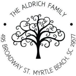 imageReMarks by ExcelMark Return Address Stamp Self Inking Personalized  Tree of Life Design