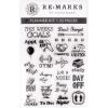 imageCling Stamp Set with 4quotx 4quotClear Acrylic Stamp Block Planner