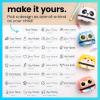 imageExcelMark Clothing Name Stamp for Kids Waterproof Ink Perfect for Daycare Camp and School PandaKitten