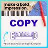 imageExcelMark Copy  SelfInking Rubber Stamp  A1539 Blue InkENTERED