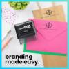 imageExcelMark Custom Logo Stamp  Personalized SelfInking Stamp  Upload Your Own Image MediumLarge