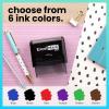 imageExcelMark Custom Logo Stamp  Personalized SelfInking Stamp  Upload Your Own Image MediumLarge
