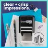 imageExcelMark Custom Logo Stamp  Personalized SelfInking Stamp  Upload Your Own Image MediumSquareRound