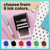 imageExcelMark Custom Logo Stamp  Personalized SelfInking Stamp  Upload Your Own Image MediumSquareRound