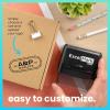 imageExcelMark Custom Logo Stamp  Personalized SelfInking Stamp  Upload Your Own Image MediumXL