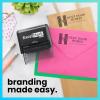 imageExcelMark Custom Logo Stamp  Personalized SelfInking Stamp  Upload Your Own Image MediumXL