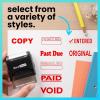 imageExcelMark FAXED Self Inking Rubber Stamp  Red InkPAID