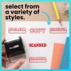 imageExcelMark FAXED Self Inking Rubber Stamp  Red InkSCANNED