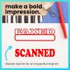 imageExcelMark FAXED Self Inking Rubber Stamp  Red InkSCANNED