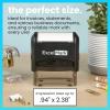 imageExcelMark Identity Theft Protection Stamp  Standard Size 78quot X 2516quotID Theft Stamp Pack of 2