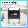 imageExcelMark Notary Acknowledgement Stamp  Blue InkBlue