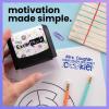 imageExcelMark Personalized Teacher Stamps for Classroom  Custom Stamps for Grading  Puns of Praise with 12 Stylish Mount Patterns Pink Mount Youre One Smart CookieBlack Mount