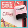 imageExcelMark Personalized Teacher Stamps for Classroom  Custom Stamps for Grading  Puns of Praise with 12 Stylish Mount Patterns Pink Mount Youre One Smart CookiePink Mount