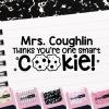 imageExcelMark Personalized Teacher Stamps for Classroom  Custom Stamps for Grading  Puns of Praise with 12 Stylish Mount Patterns Pink Mount Youre One Smart CookiePink Mount