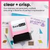 imageExcelMark Personalized Teacher Stamps for Classroom  Custom Stamps for Grading  Puns of Praise with 12 Stylish Mount Patterns Pink Mount Youre One Smart CookiePink Mount