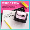 imageExcelMark Personalized Teacher Stamps for Classroom  Custom Stamps for Grading  Puns of Praise with 12 Stylish Mount Patterns Pink Mount Youre One Smart CookieBlack Mount