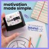 imageExcelMark Personalized Teacher Stamps for Classroom  Custom Stamps for Grading  Puns of Praise with 12 Stylish Mount Patterns Pink Mount Youre One Smart CookieBlack Mount