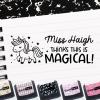 imageExcelMark Personalized Teacher Stamps for Classroom  Custom Stamps for Grading  Puns of Praise with 12 Stylish Mount Patterns Pink Mount Youre One Smart CookieBlack Mount