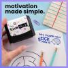 imageExcelMark Personalized Teacher Stamps for Classroom  Custom Stamps for Grading  Puns of Praise with 12 Stylish Mount Patterns Pink Mount Youre One Smart CookieBlack Mount