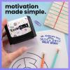 imageExcelMark Personalized Teacher Stamps for Classroom  Custom Stamps for Grading  Puns of Praise with 12 Stylish Mount Patterns Pink Mount Youre One Smart CookieBlack Mount