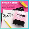 imageExcelMark Personalized Teacher Stamps for Classroom  Custom Stamps for Grading  Puns of Praise with 12 Stylish Mount Patterns Pink Mount Youre One Smart CookiePink Mount