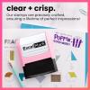 imageExcelMark Personalized Teacher Stamps for Classroom  Custom Stamps for Grading  Puns of Praise with 12 Stylish Mount Patterns Pink Mount Youre One Smart CookiePink Mount