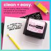 imageExcelMark Personalized Teacher Stamps for Classroom  Custom Stamps for Grading  Puns of Praise with 12 Stylish Mount Patterns Pink Mount Youre One Smart CookieBlack Mount