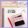 imageExcelMark Personalized Teacher Stamps for Classroom  Custom Stamps for Grading  Puns of Praise with 12 Stylish Mount Patterns Pink Mount Youre One Smart CookiePink Mount