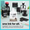 imageExcelMark Premium SelfInking Stamp Refill Ink  1 oz Brown