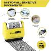 imageExcelMark Rolling Identity Theft Guard Stamp ID Theft Stamp with Refill Ink