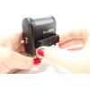imageExcelMark SelfInking Christmas Rubber Stamp  Peace On Earth  Red Ink