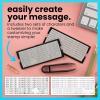 imageExcelMark SelfInking DIY Custom Rubber Stamp Kit  Personalized Stamper for Business or Home  Address Stamp Message Stamp and More BlackBlack Mount
