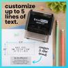 imageExcelMark SelfInking DIY Custom Rubber Stamp Kit  Personalized Stamper for Business or Home  Address Stamp Message Stamp and More BlackBlack Mount