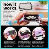 imageExcelMark SelfInking DIY Custom Rubber Stamp Kit  Personalized Stamper for Business or Home  Address Stamp Message Stamp and More BlackPurple Mount