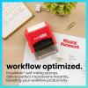 imageExcelMark Sign HERE  SelfInking TwoColor Rubber Office Stamp  Red and Blue InkMISSING HOMEWORK
