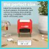imageExcelMark Sign HERE  SelfInking TwoColor Rubber Office Stamp  Red and Blue InkSIGN HERE