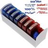 imageExcelMark Teacher Stamp Set  Motivation School Classroom Homework Grading  Refill Ink Included 7 Stamps Plus Red and Blue Ink Bottle  Storage Tray Included