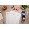 imageExcelMark Teacher Stamp Set  Motivation School Classroom Homework Grading  Refill Ink Included 7 Stamps Plus Red and Blue Ink Bottle  Storage Tray Included