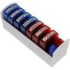 imageExcelMark Teacher Stamp Set  Motivation School Classroom Homework Grading  Refill Ink Included 7 Stamps Plus Red and Blue Ink Bottle  Storage Tray Included