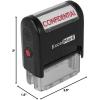 imageExcelMark for Deposit ONLY Self Inking Rubber Stamp  Red InkCONFIDENTIAL
