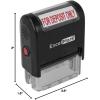 imageExcelMark for Deposit ONLY Self Inking Rubber Stamp  Red InkFOR DEPOSIT ONLY