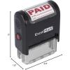 imageExcelMark for Deposit ONLY Self Inking Rubber Stamp  Red InkPAID