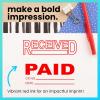 imageExcelMark for Deposit ONLY Self Inking Rubber Stamp  Red InkRECEIVED